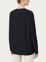 Felpa con collo a barchetta in Eco techno Fleece - - Ragno