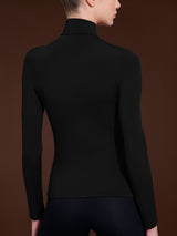 Maglietta con collo dolcevita in Tenderwool (86% Modal - 8% Lana Cashmere) Neri Donna - Ragno