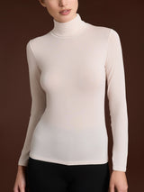 Maglietta con collo dolcevita in Tenderwool (86% Modal - 8% Lana Cashmere) Grigi Donna - Ragno