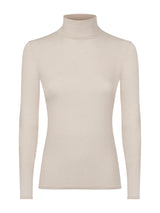 Maglietta con collo dolcevita in Tenderwool (86% Modal - 8% Lana Cashmere) Grigi Donna - Ragno