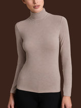Maglietta con collo dolcevita in filato Tenderwool Grigi Donna - Ragno