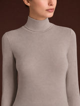 Maglietta con collo dolcevita in filato Tenderwool Grigi Donna - Ragno