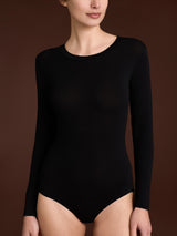 Body girocollo con manica lunga in tenderwool Neri Donna - Ragno