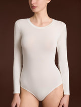 Body girocollo con manica lunga in tenderwool (86% Modal - 8% Lana Cashmere) Grigi Donna - Ragno