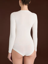 Body girocollo con manica lunga in tenderwool (86% Modal - 8% Lana Cashmere) Grigi Donna - Ragno