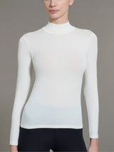 Maglietta con collo lupetto in filato Tenderwool Grigi Donna - Ragno