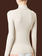 Maglietta con collo lupetto in Tenderwool (86% Modal - 8% Lana Cashmere) Grigi Donna - Ragno