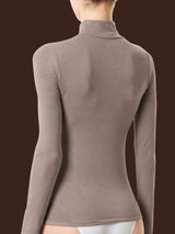 Maglietta con collo lupetto in filato Tenderwool Grigi Donna - Ragno