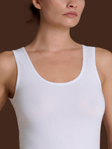 beYOUtiful - Canottiera spalla larga in cotone elasticizzato extra fine Marroni Donna - Ragno
