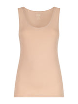 beYOUtiful - Canottiera spalla larga in cotone elasticizzato extra fine Marroni Donna - Ragno