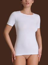 beYOUtiful - Maglietta in cotone elasticizzato extra fine Neri Donna - Ragno