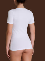 beYOUtiful - Maglietta in cotone elasticizzato extra fine Neri Donna - Ragno