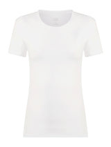 beYOUtiful - Maglietta in cotone elasticizzato extra fine Bianchi Donna - Ragno