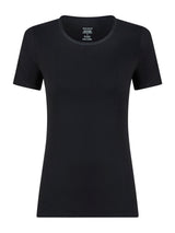 beYOUtiful - Maglietta in cotone elasticizzato extra fine Neri Donna - Ragno