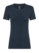 beYOUtiful - Maglietta in cotone elasticizzato extra fine Blu Donna - Ragno