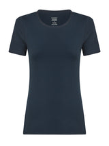 beYOUtiful - Maglietta in cotone elasticizzato extra fine Blu Donna - Ragno