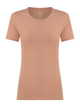 beYOUtiful - Maglietta in cotone elasticizzato extra fine Marroni Donna - Ragno