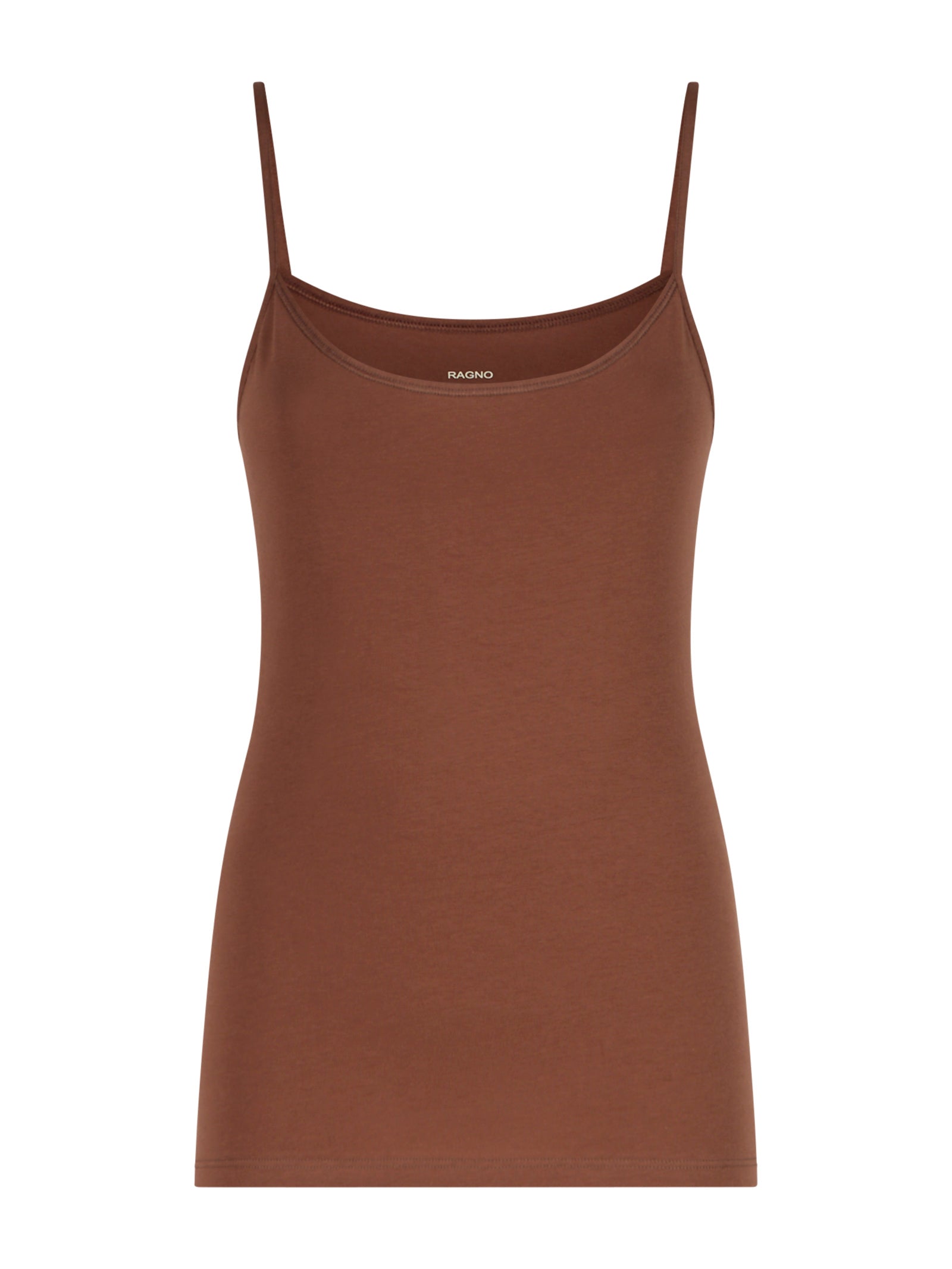 beYOUtiful - Top in cotone elasticizzato extra fine Marroni Donna - Ragno