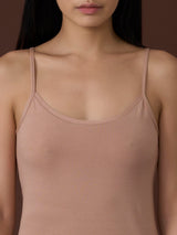 beYOUtiful - Top in cotone elasticizzato extra fine Marroni Donna - Ragno