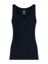 beYOUtiful - Canottiera in cotone elasticizzato extra fine Blu Donna - Ragno