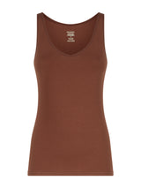 beYOUtiful - Canottiera in cotone elasticizzato extra fine Marroni Donna - Ragno