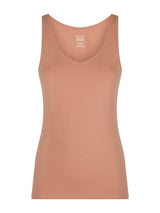 beYOUtiful - Canottiera in cotone elasticizzato extra fine Marroni Donna - Ragno