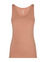 beYOUtiful - Canottiera in cotone elasticizzato extra fine Marroni Donna - Ragno