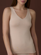 beYOUtiful - Canottiera in cotone elasticizzato extra fine Marroni Donna - Ragno