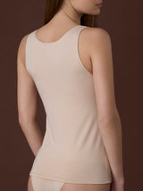 beYOUtiful - Canottiera in cotone elasticizzato extra fine Marroni Donna - Ragno