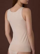 beYOUtiful - Canottiera in cotone elasticizzato extra fine Marroni Donna - Ragno