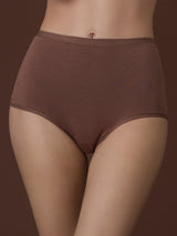 beYOUtiful - Slip alto in cotone elasticizzato extra fine Marroni Donna - Ragno