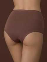 beYOUtiful - Slip alto in cotone elasticizzato extra fine Marroni Donna - Ragno