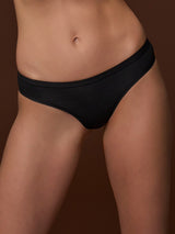 beYOUtiful - Slip brasiliano in cotone elasticizzato extra fine Neri Donna - Ragno