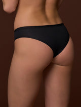 beYOUtiful - Slip brasiliano in cotone elasticizzato extra fine Neri Donna - Ragno