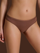 beYOUtiful - Slip in cotone elasticizzato extra fine Marroni Donna - Ragno