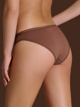 beYOUtiful - Slip in cotone elasticizzato extra fine Marroni Donna - Ragno