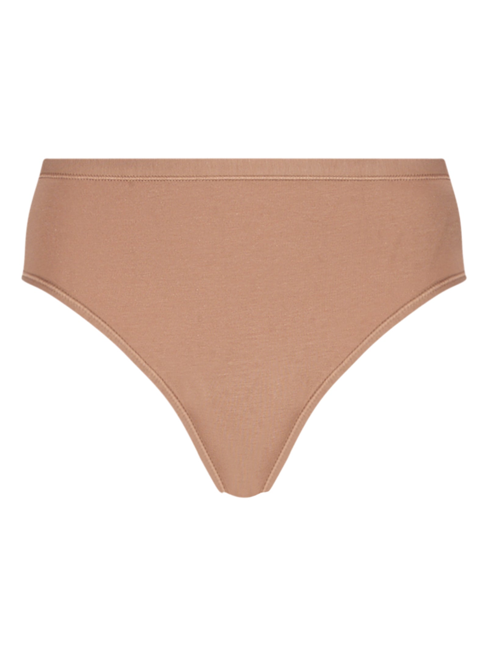 beYOUtiful - Slip alto in cotone elasticizzato extra fine Marroni Donna - Ragno