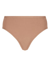 beYOUtiful - Slip alto in cotone elasticizzato extra fine Marroni Donna - Ragno