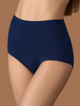 beYOUtiful - Slip maxi in cotone elasticizzato extra fine Blu Donna - Ragno