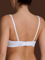 beYOUtiful Bralette - Reggiseno in cotone elasticizzato extra fine Bianchi Donna - Ragno