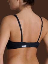 beYOUtiful Bralette - Reggiseno in cotone elasticizzato extra fine Blu Donna - Ragno