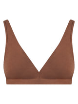 beYOUtiful Bralette - Reggiseno in cotone elasticizzato extra fine Marroni Donna - Ragno