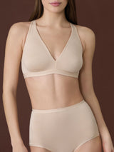 beYOUtiful Bralette - Reggiseno in cotone elasticizzato extra fine Blu Donna - Ragno