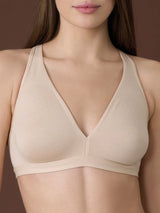 beYOUtiful Bralette - Reggiseno in cotone elasticizzato extra fine Neri Donna - Ragno