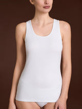 Thermo Cotton - Canottiera a spalla larga in caldo cotone Bianchi Donna - Ragno