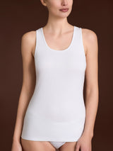 Thermo Cotton - Canottiera a spalla larga in caldo cotone Bianchi Donna - Ragno