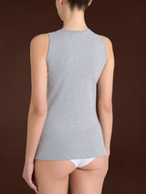 Thermo Cotton - Canottiera a spalla larga in caldo cotone Neri Donna - Ragno