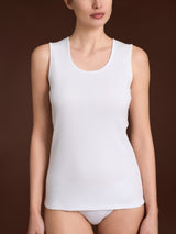 Thermo Cotton - Canottiera smanicata in caldo cotone Bianchi Donna - Ragno