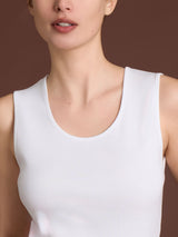 Thermo Cotton - Canottiera smanicata in caldo cotone Bianchi Donna - Ragno