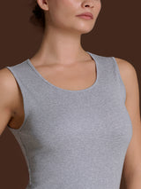 Thermo Cotton - Canottiera smanicata in caldo cotone Neri Donna - Ragno